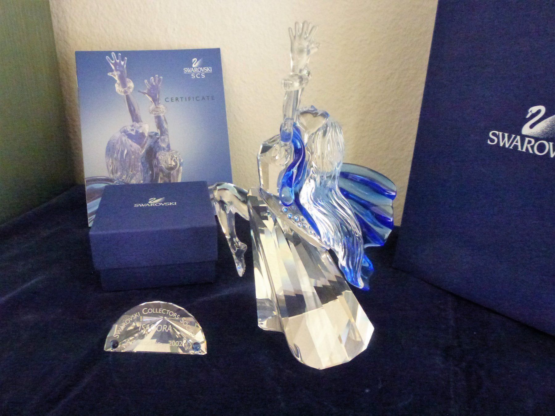 Swarovski Statuette: Swarovski SCS Jahresfigur 2002 Isadora – Usato da Zürich venduto da Fox410 1