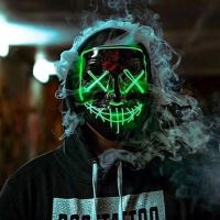 Masque Led de fête d'halloween