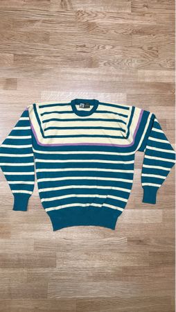 Pullover gestreift Grösse M mit Brustlogo