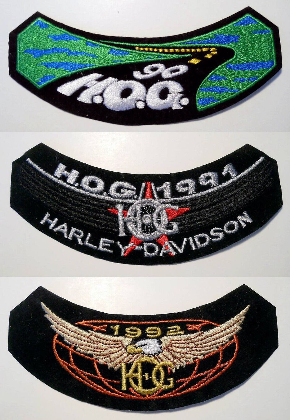 Toppe: HUGE 23 HOG LOT 1984-2006 COMPLETE RUN HARLEY DAVIDSON PATCH – Nuovo (secondo la descrizione) da Lugano venduto da YouWantUS 4