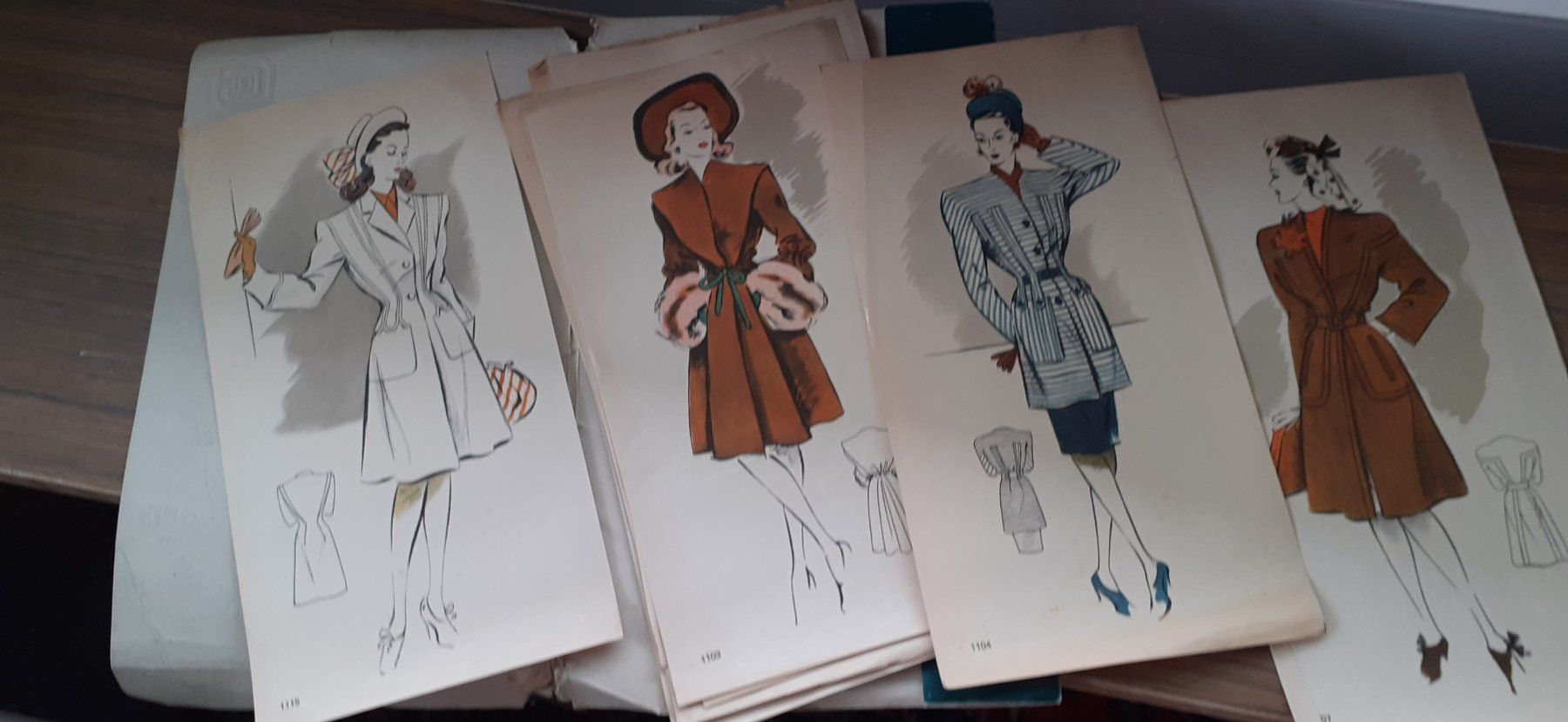 Cartamodelli: Modell-Mappe Mode Frühjahr Sommer 1946 – Usato da Mörschwil venduto da lindaswunderkiste 3