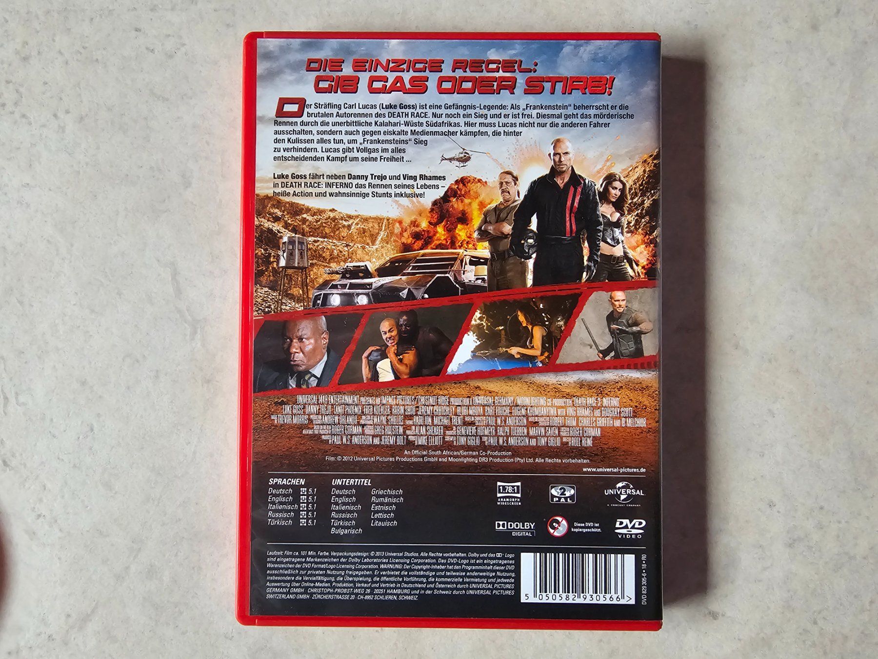 Tutti i DVDs: Death Race  -  Inferno – Usato da Schneisingen venduto da backstore24 1