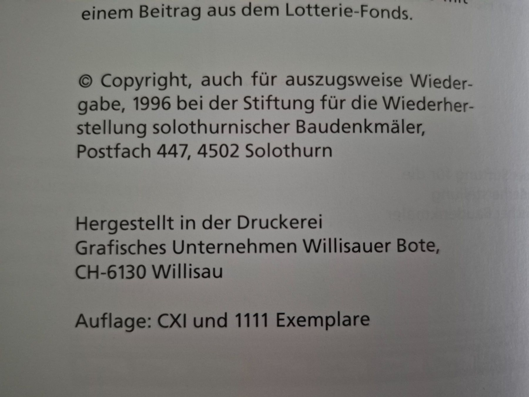 Libri: Solothurner Brunnen-Buch – Usato da Balsthal venduto da Jamamoegg 2