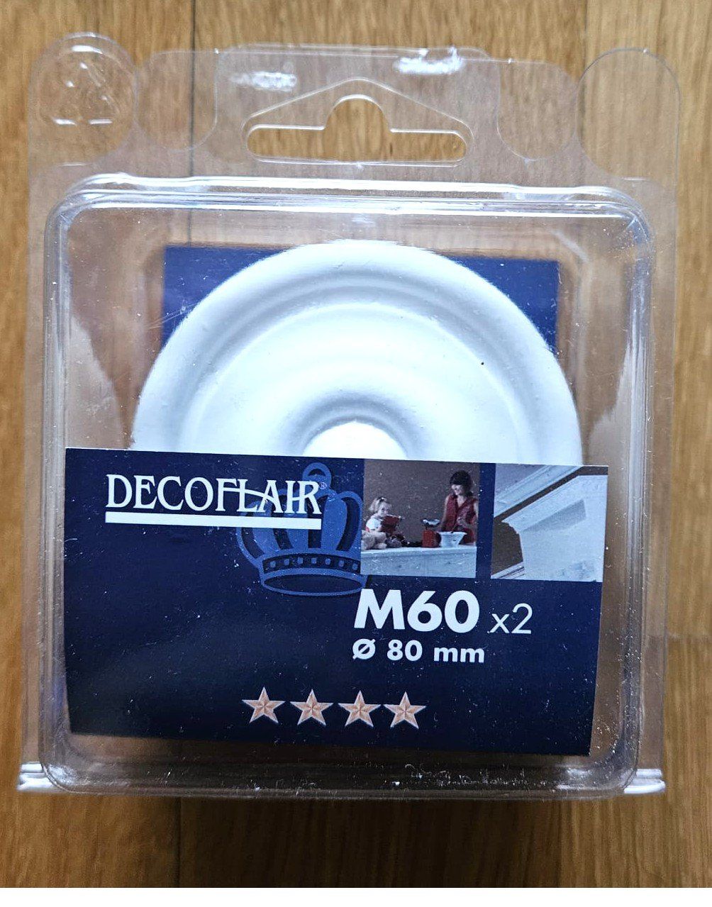 Tutte le decorazioni: Stuckgips Rosette Weiss - Durchmesser 8cm, Vintage Look – Nuovo e nell'imballaggio originale da St. Gallen venduto da AnBau 3