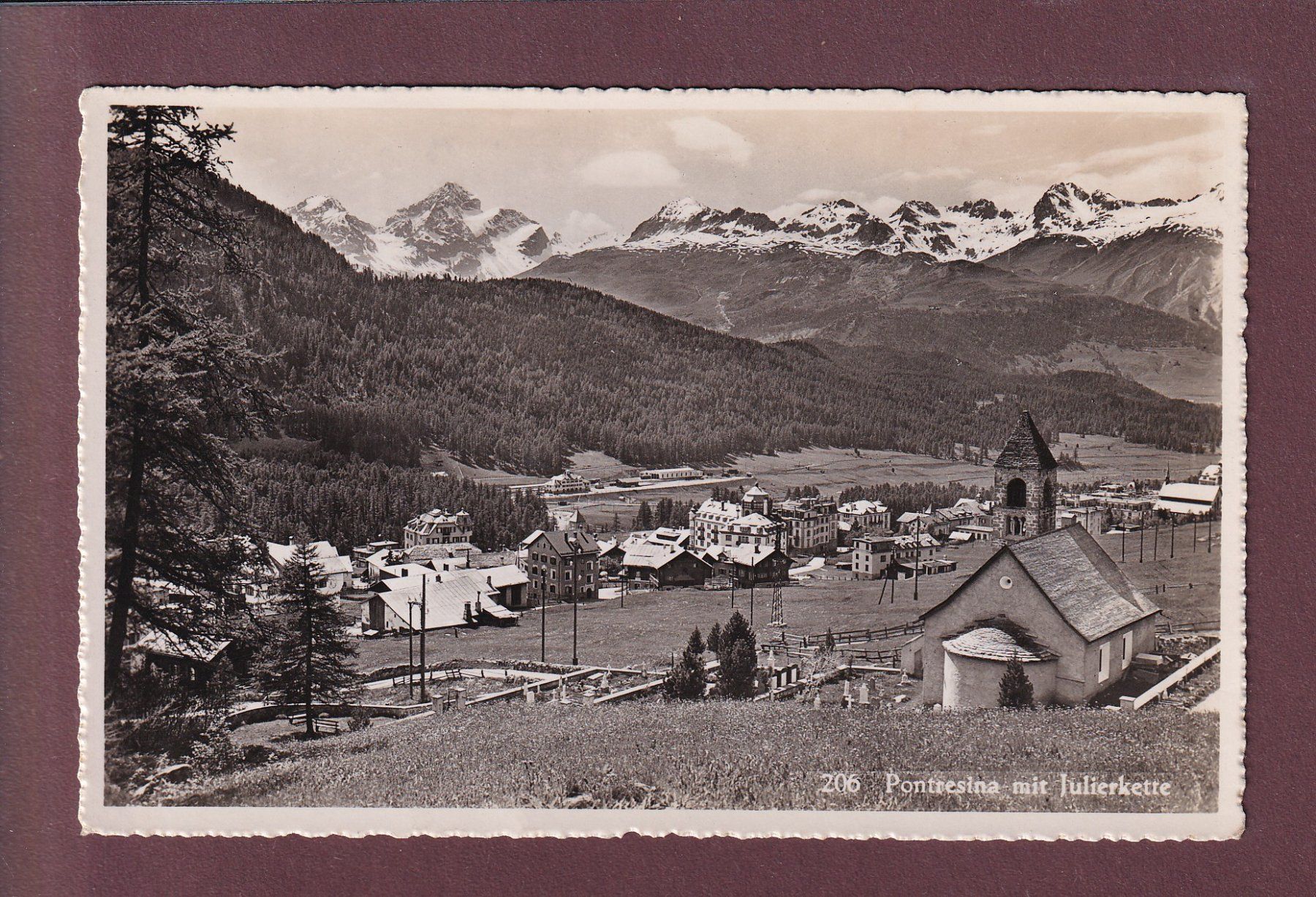 Cartes postales: PONTRESINA - Julierkette – D'occasion à Pully par nicecards
