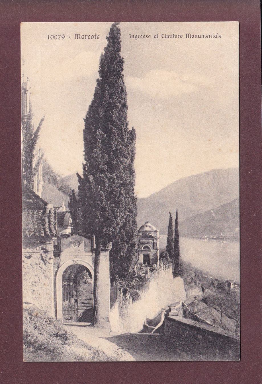 Cartoline postali: MORCOTE - Cimitero – Usato da Pully venduto da nicecards