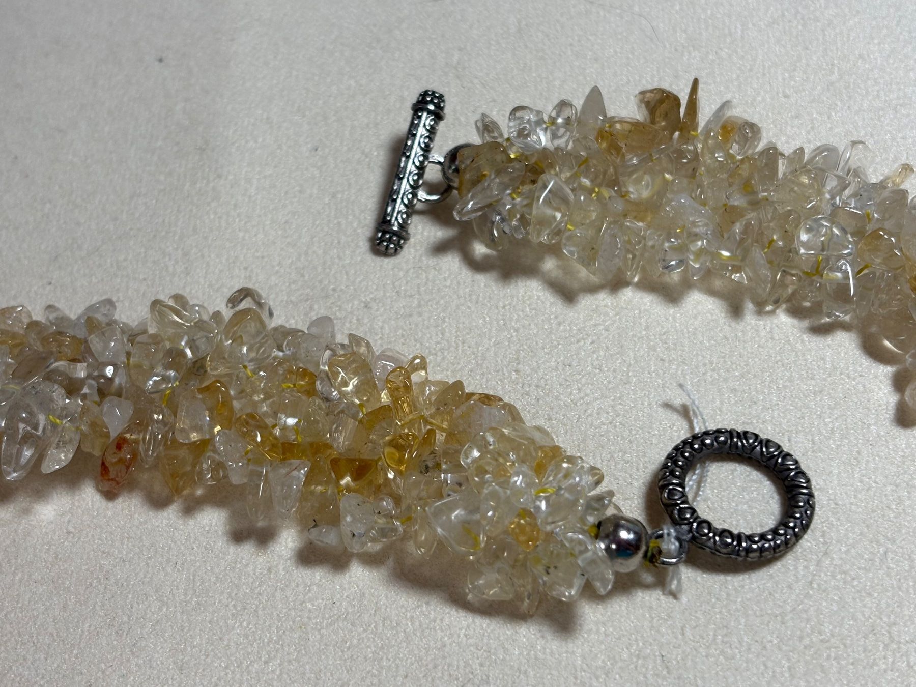 Catenine: Fantastische Steinkette aus echtemCitrin, 45 cm lang – Usato da St. Peterzell venduto da verena40 4