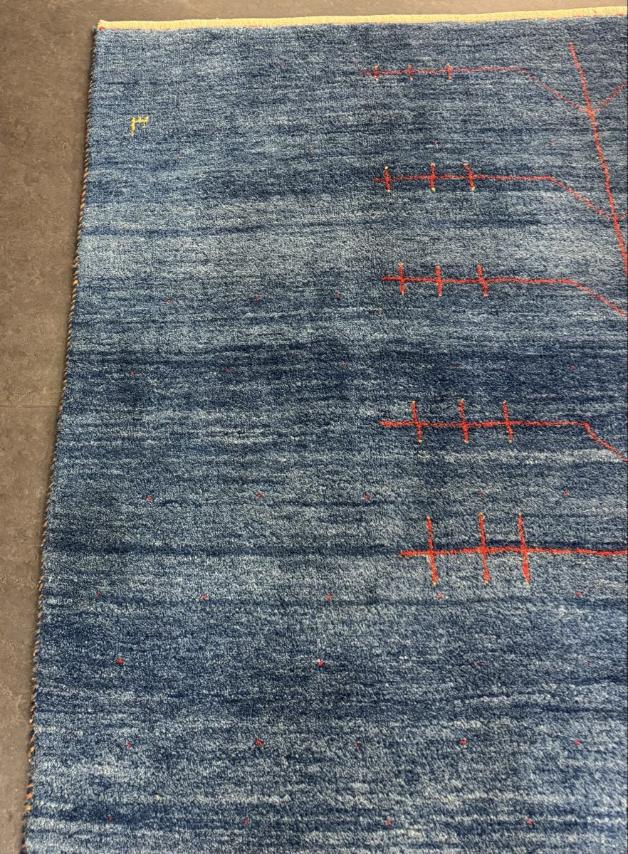 Gabbeh Tappeti: Gabbeh Teppich, blau/rot, 200x200cm – Nuovo (secondo la descrizione) da Liestal venduto da galerie_nategh 4