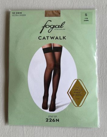 Fogal Catwalk Stay up/halterlos - 1110 poudre - Gr. S