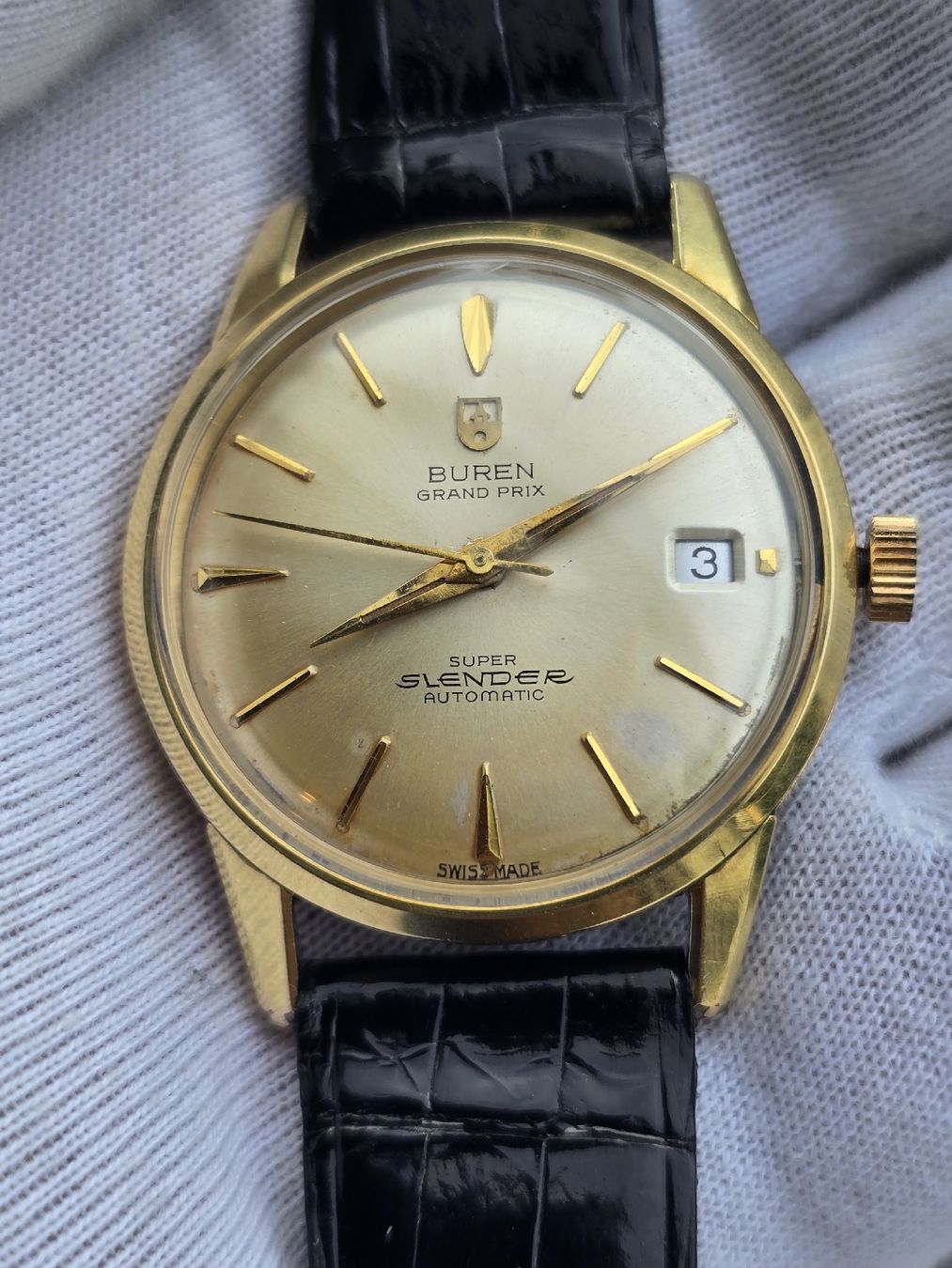 Swiss Orologi: Burent micro Rotor Grand Prix Super Slender  rare !! – Usato da Grand-Lancy venduto da Montre-Swiss 5