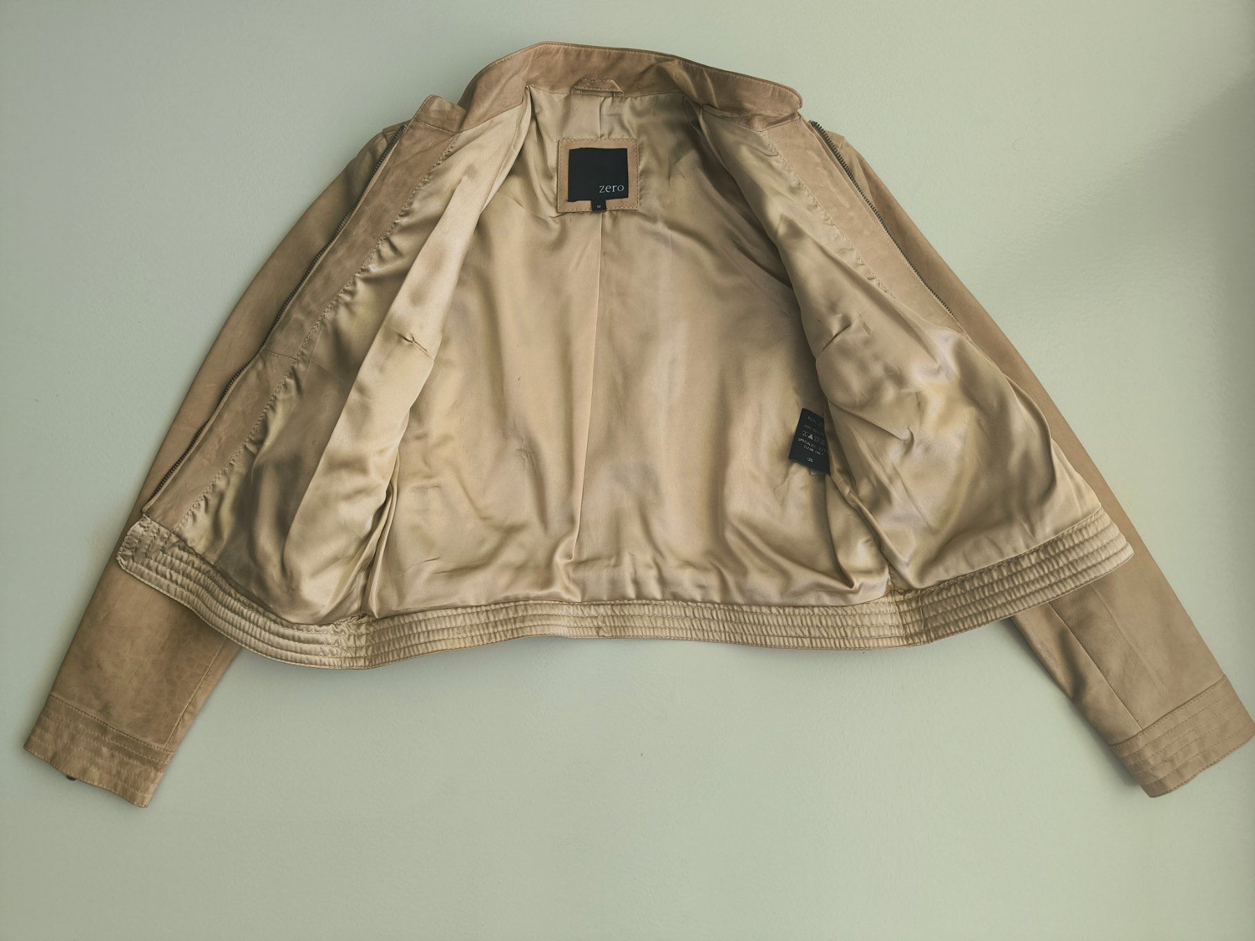 Giacche: Echtleder beige Jacke mittel – Usato da Wallisellen venduto da C_DM 1
