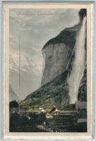 Schweiz Postkarte Leporello12 Bilder Lauterbrunnen um 1900
