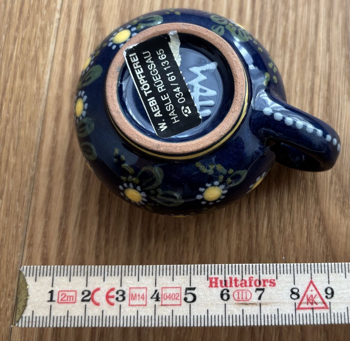 Caraffe: Aebi Keramik-Milchkännchen mit Blumenmuster – Usato da Jegenstorf venduto da Annina0506 1