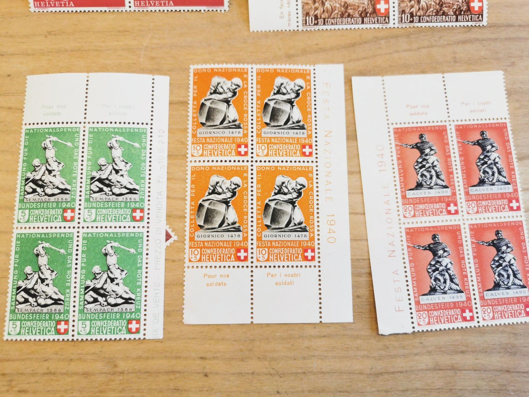 Tutti i francobolli: Briefmarken  Konvolut  Pro  Patria  1940  Sammlung – Usato da Rheineck venduto da kat_7gld 1
