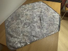 dekorative Tischtdecke Silber, Weihnachten  L 88 cm B 85 cm