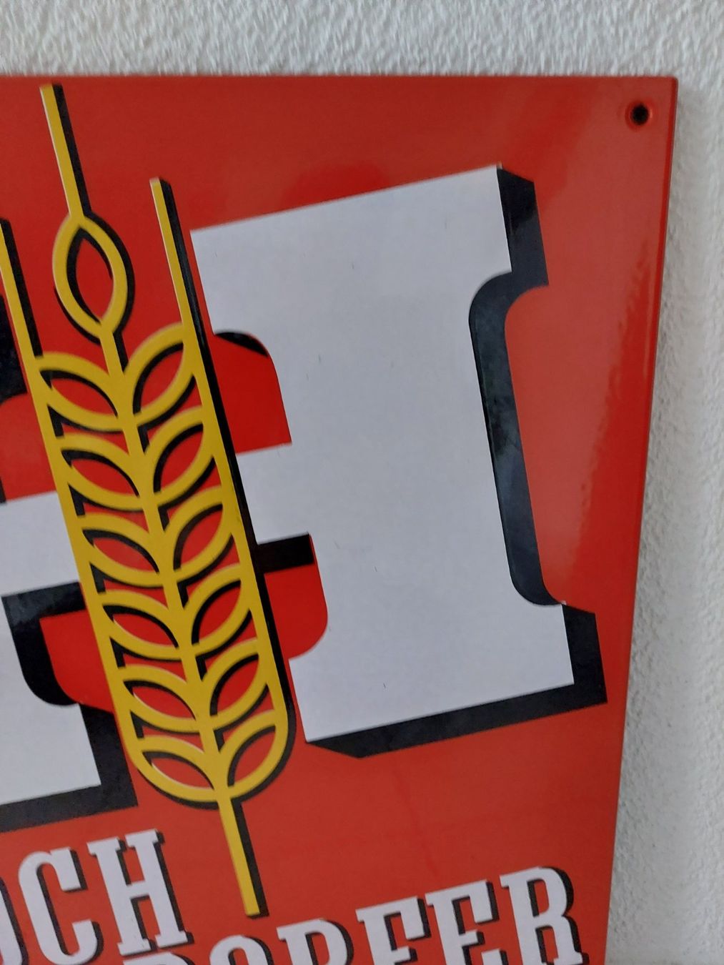 Feldschlösschen Insegne: Emailschild Hochdorfer Bier plaque émaillée – Usato da Schenkon venduto da Elbarto007 2