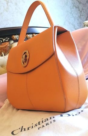Christian Dior handbag yellow gold never used