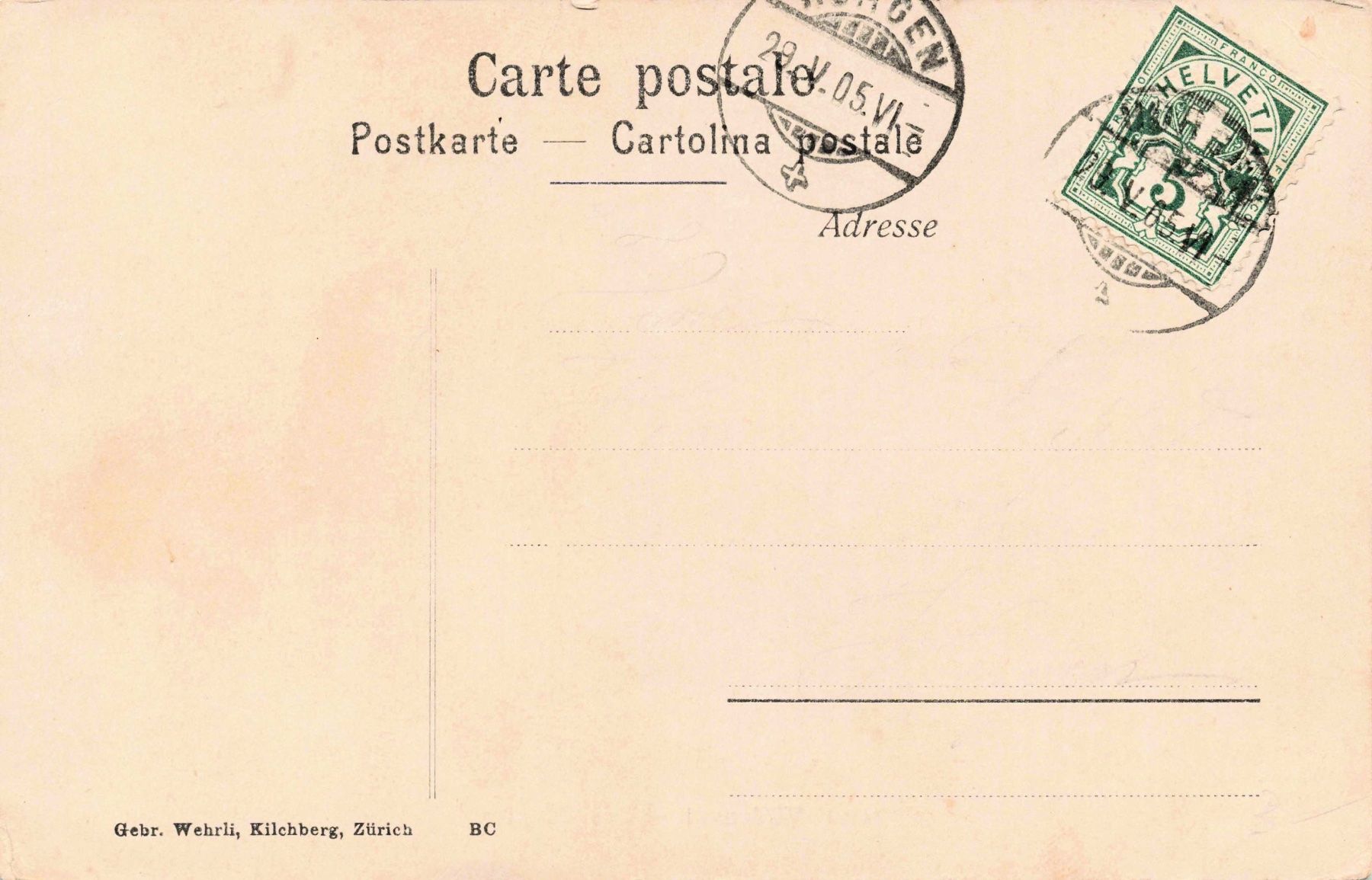 Cartoline postali: Wadenswil das bürgli – Usato da Biasca venduto da Blenio71 1