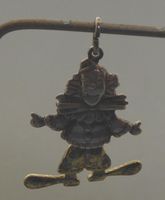 Anhänger Clown  925 Silber mit Teilvergoldung