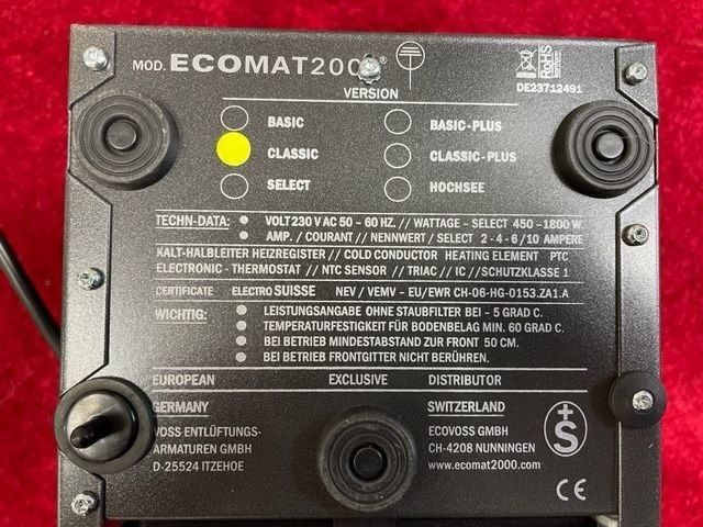 Heizung ECOMAT 2000 Classic, 1a-Zustand