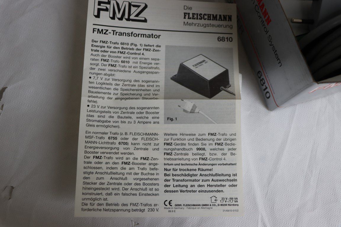 Fleischmann Elettronica: FMZ Trafo (3108-3109) – Nuovo e nell'imballaggio originale da Bäriswil BE venduto da WWYN-Liquidationen 4