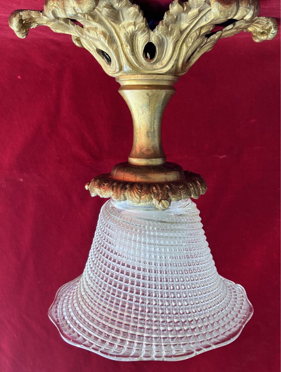 Antik Jugendstil Deckenlampe Glas Lampenschirm (Gebraucht) in Zürich für CHF 250 – mit Lieferung auf Ricardo kaufen