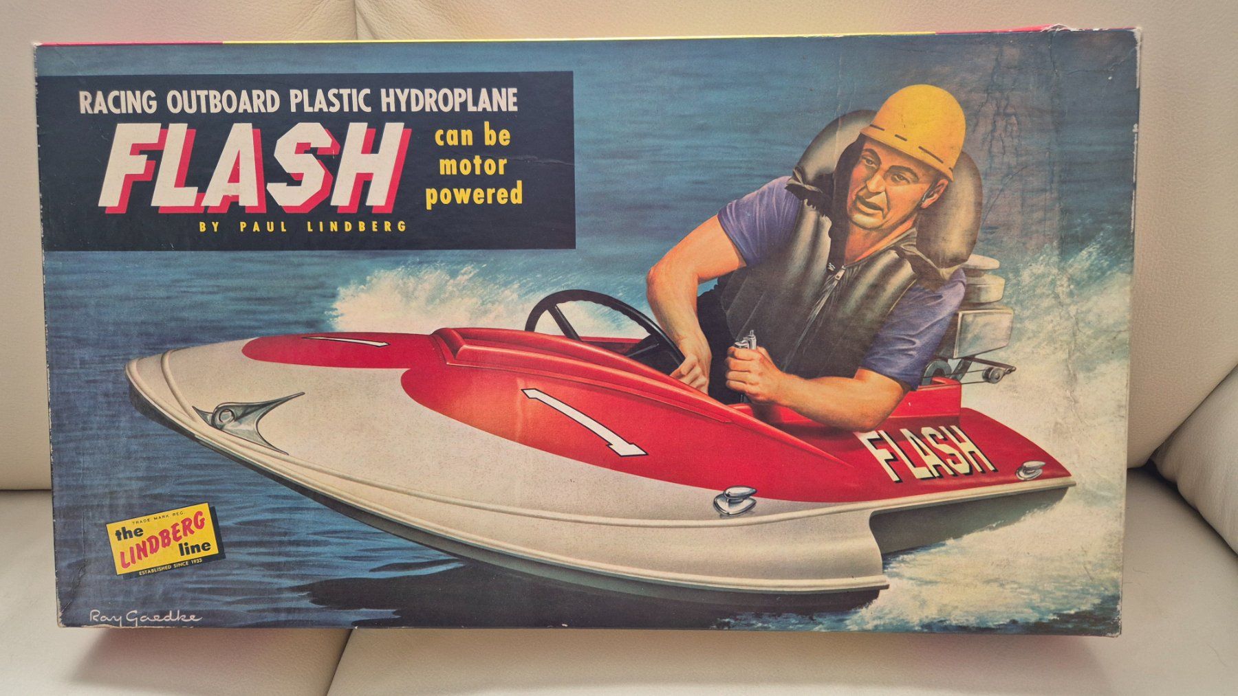 Kit di modellismo & Modellini statici: Lindberg line Flash Racing Plastic Hydroplane Vintage – Usato da Jona venduto da petzi2