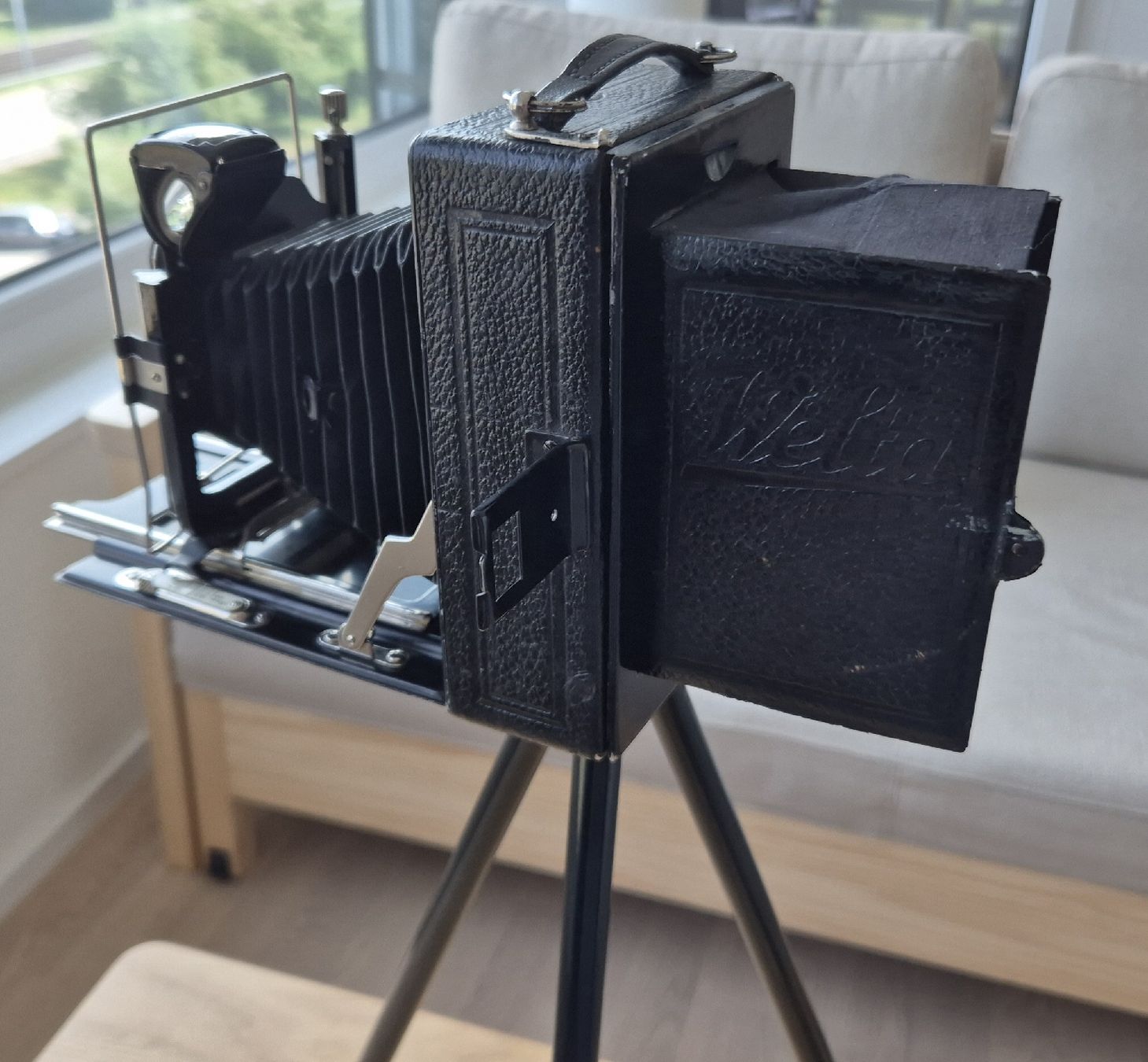 Fotocamera: Faltkamera Welta 9x12 Compur – Usato da Au ZH venduto da Nostronomo 1