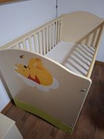 Kinderbett Winnie Pooh beige Holz guter Zustand