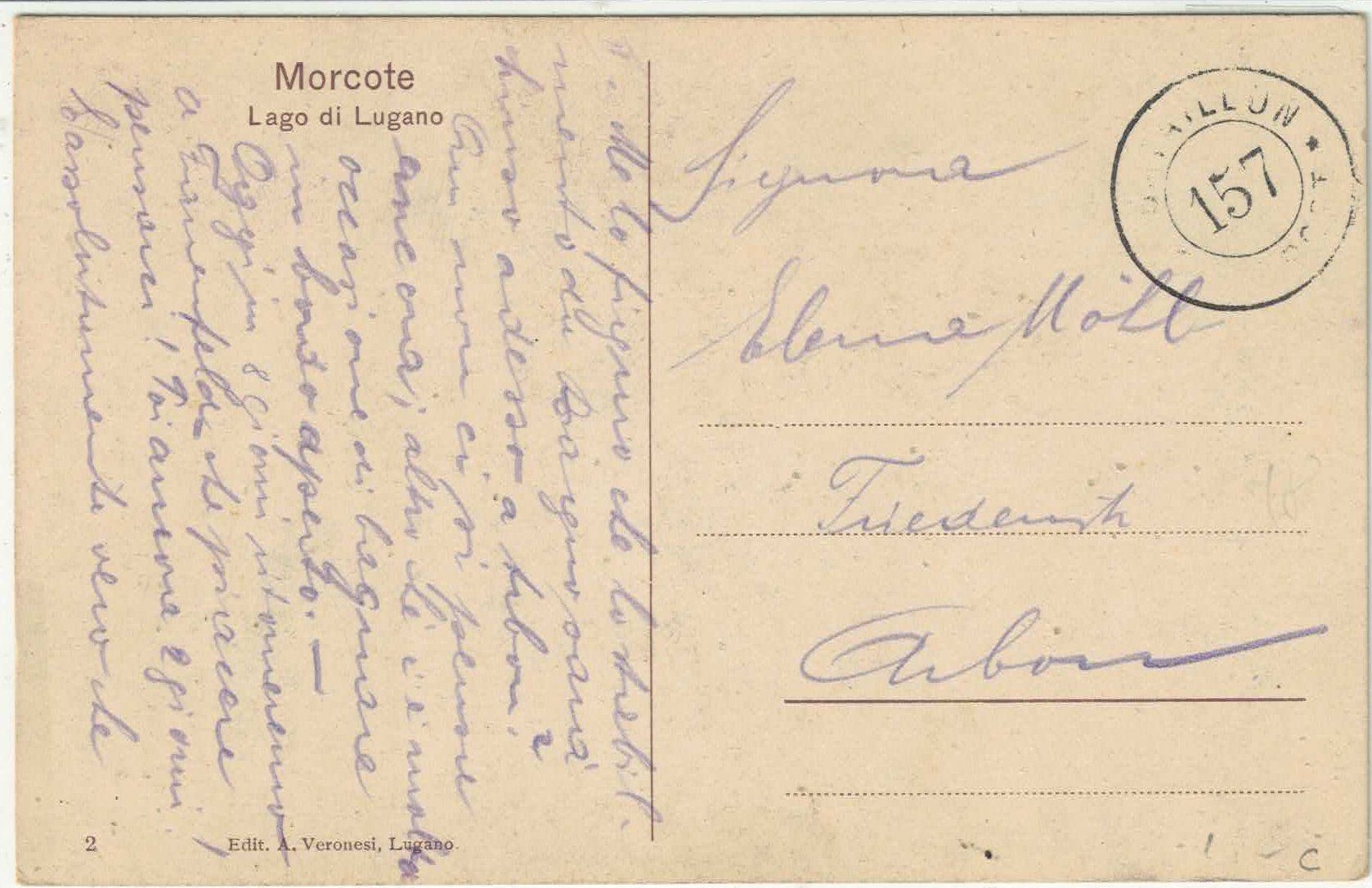 Cartes postales: Lago di Lugano - Morcote – D'occasion à Ettingen par Kartenplanet 1