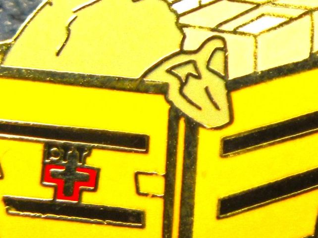 Swiss Plaketten & Abzeichen: SBB BAHNPOST PTT SCHWEIZ PIN ENAMEL GOLDIG – Gebraucht aus Ettingen von Hausi4711 1