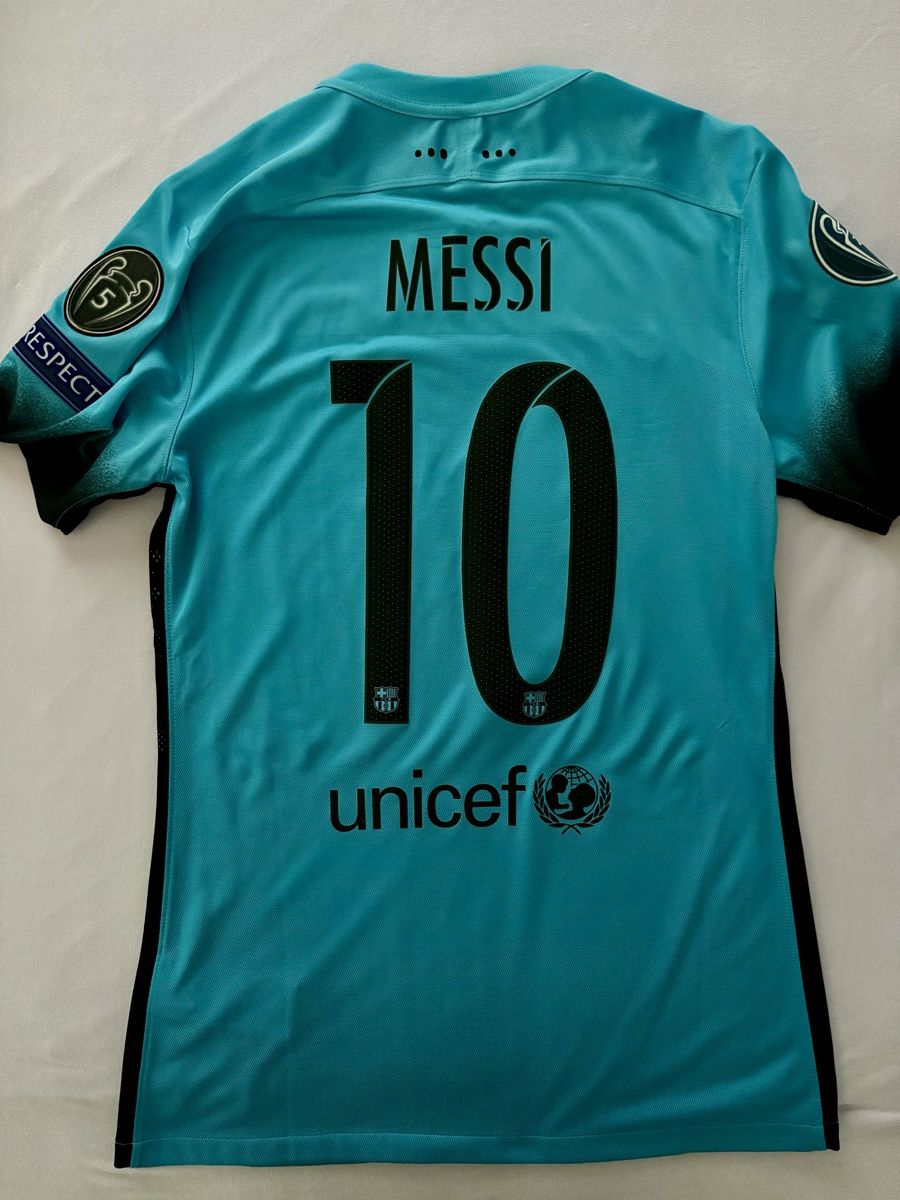 FC Barcelona Canottiere & Pantaloni: FC BARCELONA NIKE MESSI AUTHENTIC THIRD TRIKOT – Nuovo (secondo la descrizione) da Rain venduto da JerseyLegends 2