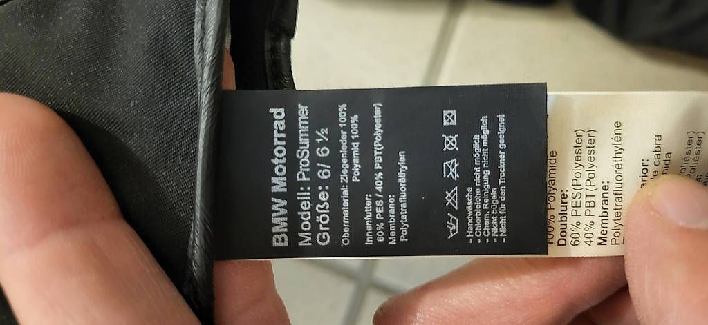 Guanti & manicotti: BMW Motorrad-Handschuhe Gr. 6/6.5 – Usato da Meilen venduto da Lcavalla 3