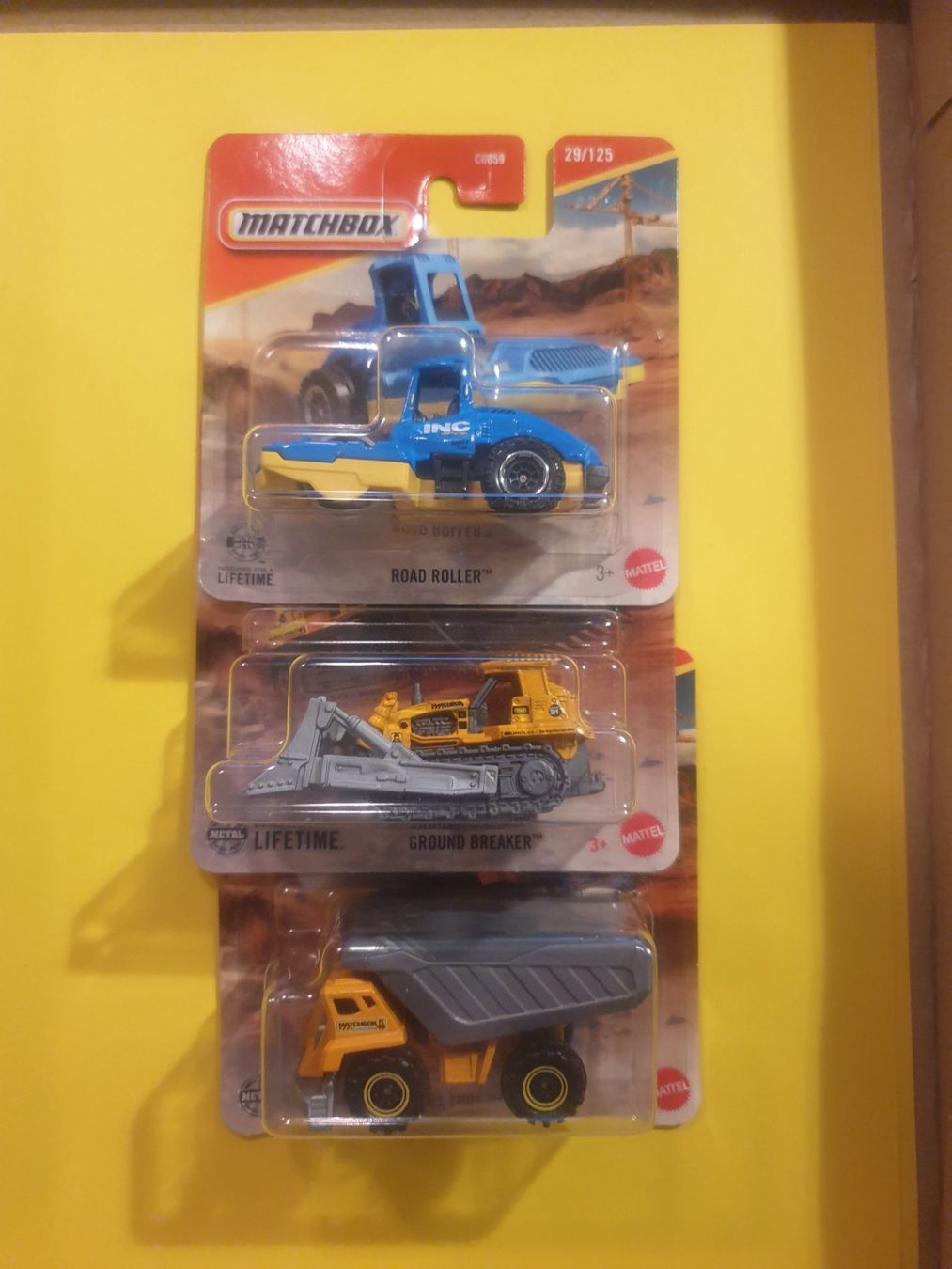 Matchbox Modellini d'auto: Matchbox Baustellen-Set 1 – Nuovo e nell'imballaggio originale da Oftringen venduto da Rotor