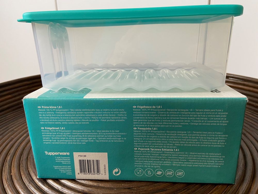 Tupperware Sommertraum Oasi Prima – Klimabox 800 Ml, Flach, Mit Belüftung, Spülmaschinenfest