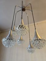 Hustadt Pendel Deckenleuchte mit 7 Glas Lampen, Silber