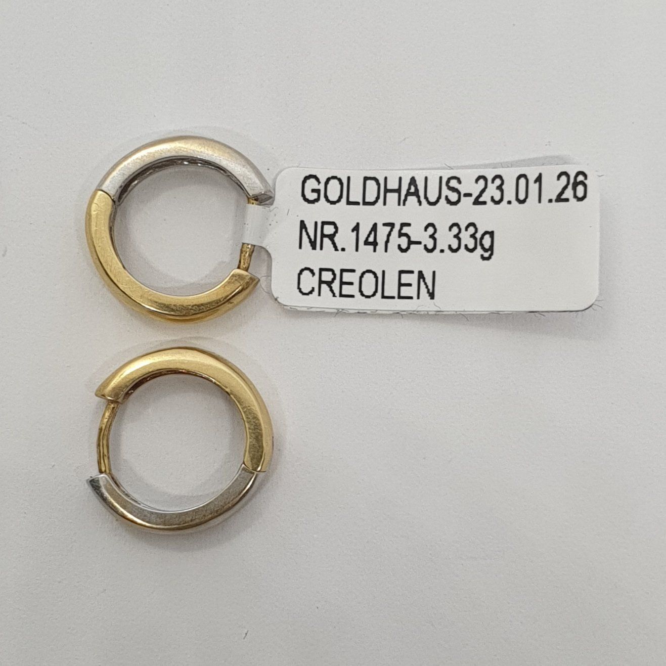 Ohrringe & -stecker: Echt 18K Gold Creolen – Gebraucht aus Luzern von Goldhaus-Luzern 2
