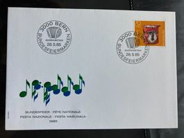 Schweiz 1985 Ersttagsbrief Pro Patria 70 Trommel Basel