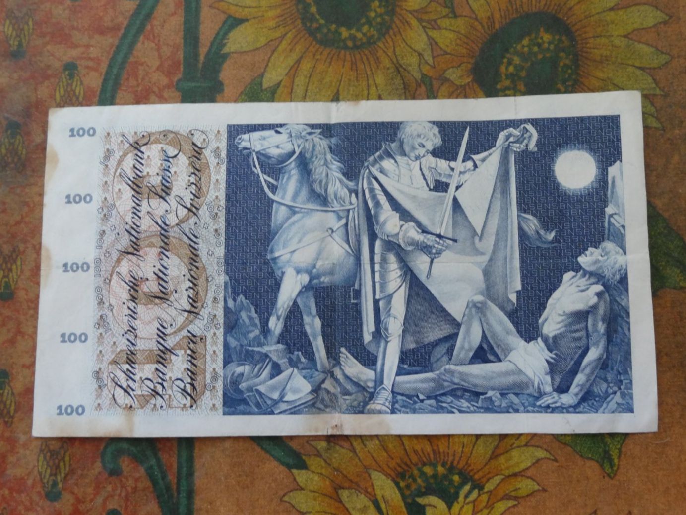 Banknoten: SUISSE  100  Francs  1958  Billet – Gebraucht aus Romanel-sur-Lausanne von Swift13 1