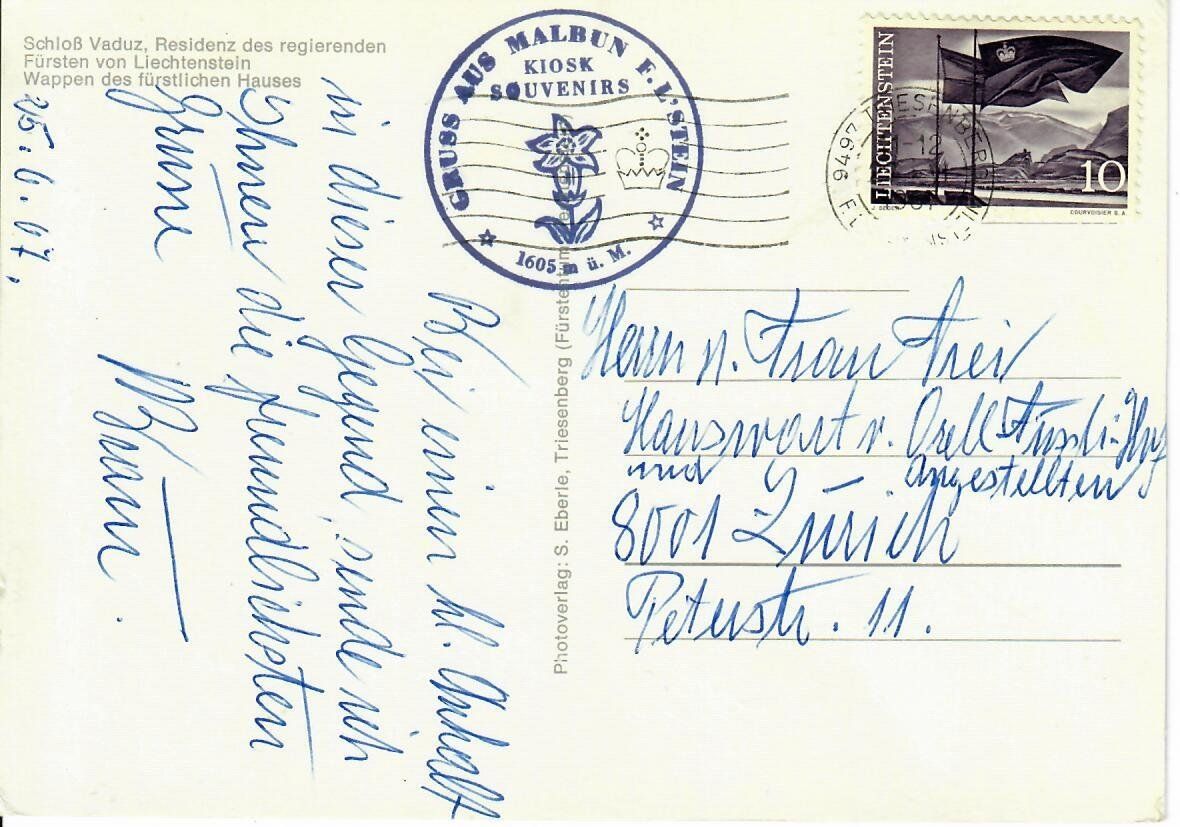 Cartes postales: Liechtenstein – D'occasion à Hochdorf par Ziegel-16 1