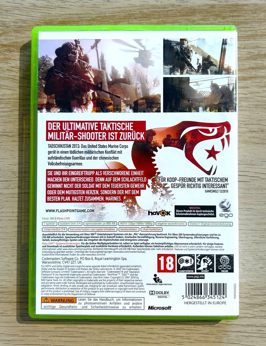 Microsoft Giochi: Operation Flashpoint Red River Xbox 360 – Usato da St. Gallen venduto da Alpine.Arcade 1