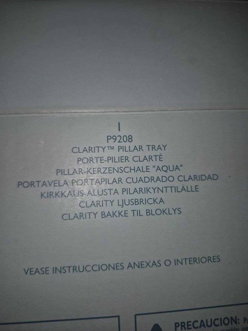Partylite Portacandele: Partylite Pillar - Kerzenschale Aqua – Nuovo (secondo la descrizione) da Buttikon SZ venduto da sefa02 2