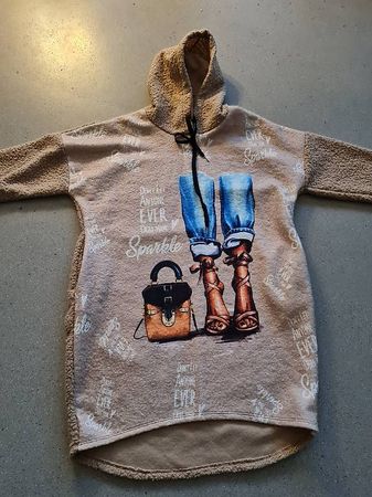 Kapuzenpullover Kleid Gr.XL