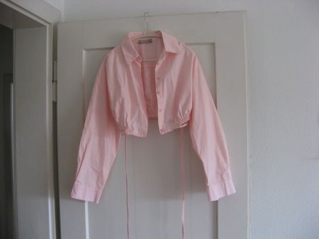 kurze rosa Bluse von Casa Gr. M/L