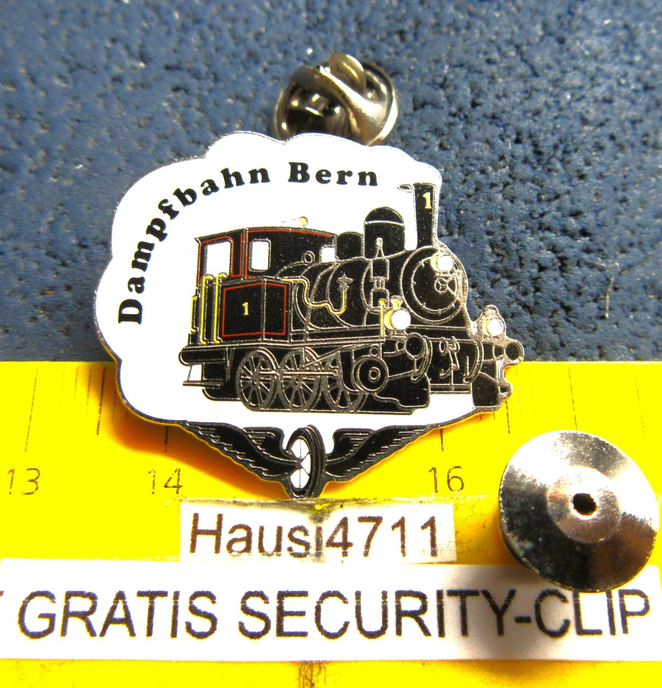 Swiss Placchette & Badge: SMD SCHMID-MÜLLER PIN DAMPFBAHN BERN E3/3 No.1 SECURITY CLIP – Usato da Ettingen venduto da Hausi4711