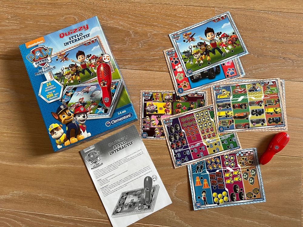 Clementoni Quizzy Paw Patrol – Lernspiel Für Kinder 3-6 Jahre, Mit Interaktivem Stift & 24 Aktivitäten