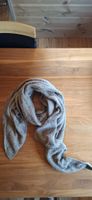 Warmer Winterschal, Strickschal, grau-braun neuwertig!