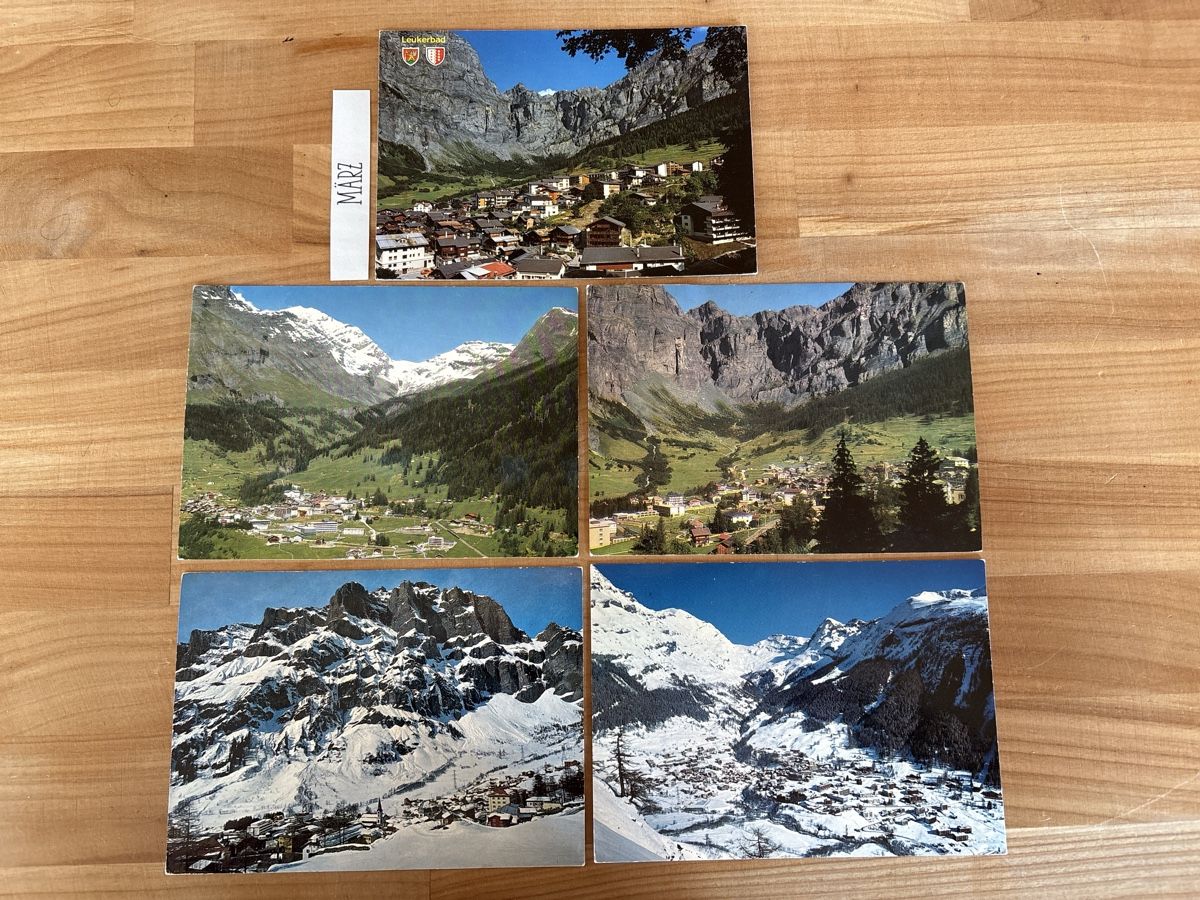 Ansichtskarten: 5 AK von Leukerbad – Gebraucht aus Rümlang von Kartenpost1