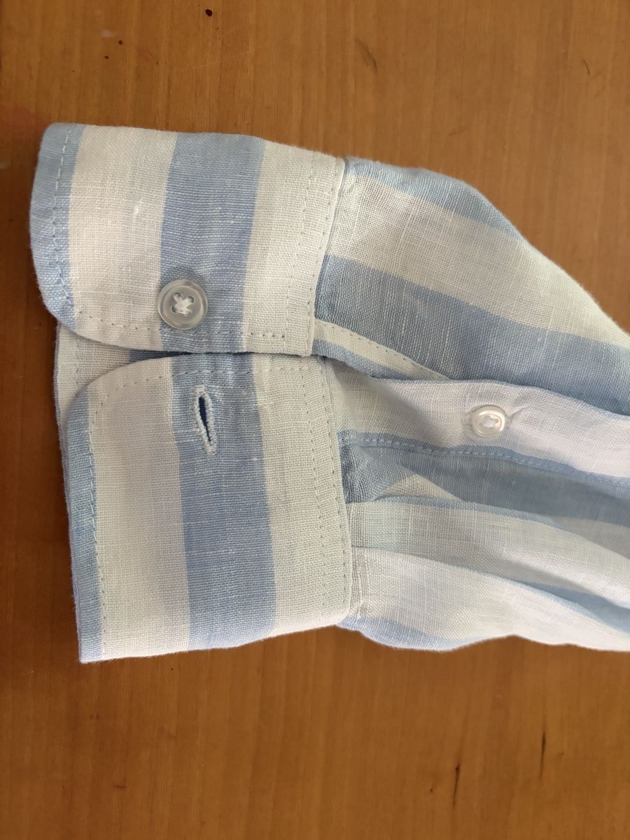 H&M Camicie: H&M Leinenhemd Gr L gestreift Sommerhemd – Nuovo e nell'imballaggio originale da Matten b. Interl venduto da Kings-Fashion 4