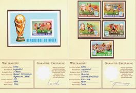 Entraineurs Weltmeisterschaft - Niger - 1978 - RARE